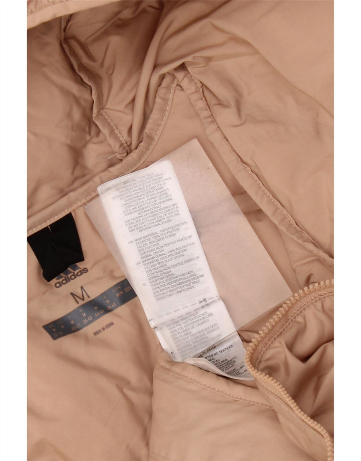 Adidas Damen Kapuzenweste UK 12/14 Medium Beige Polyester