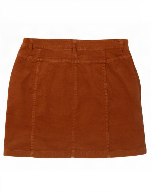 Fat Face Damen Cordrock UK 12 Medium W32 Braune Baumwolle