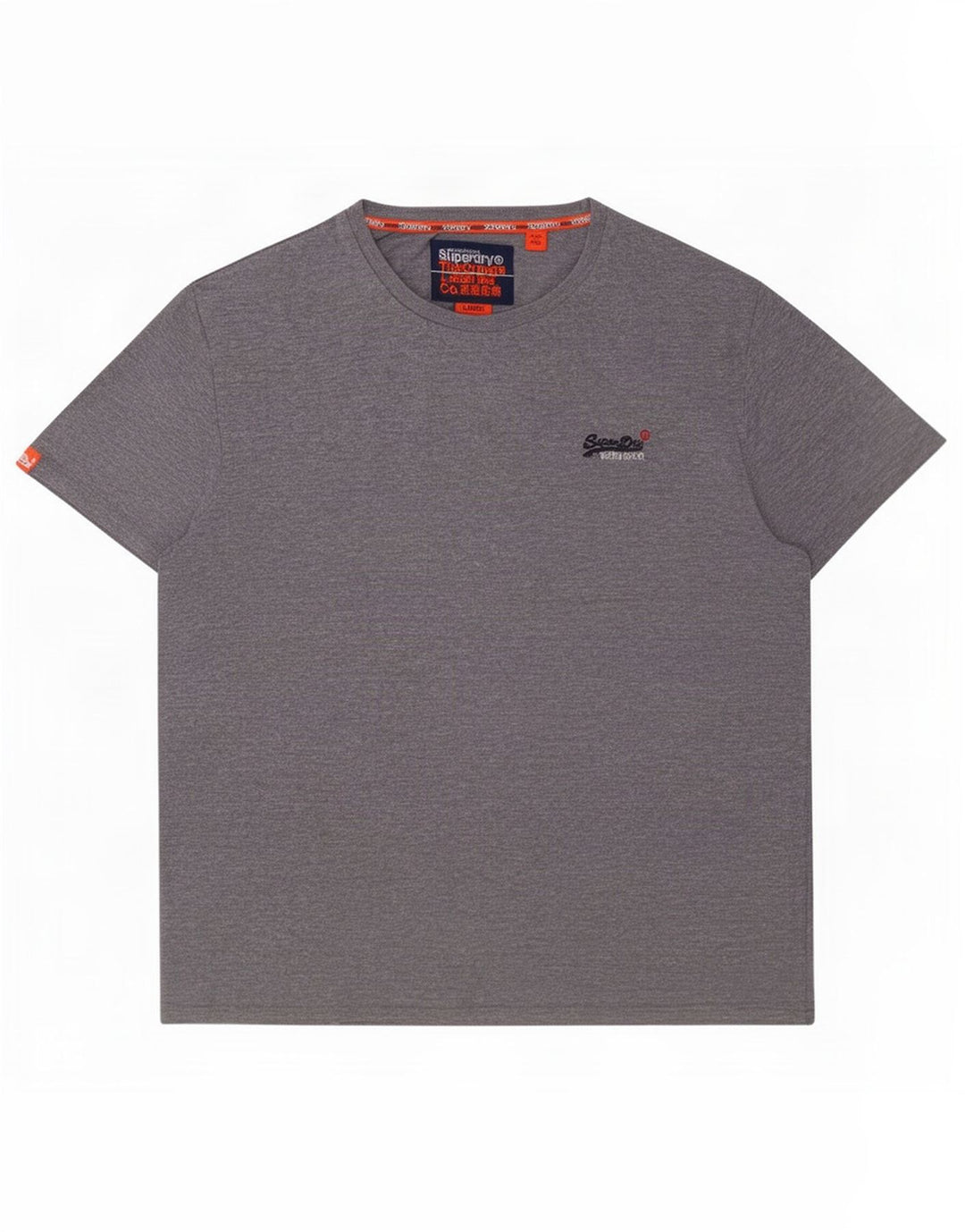 Superdry Herren T-Shirt Top Large Grau Baumwolle