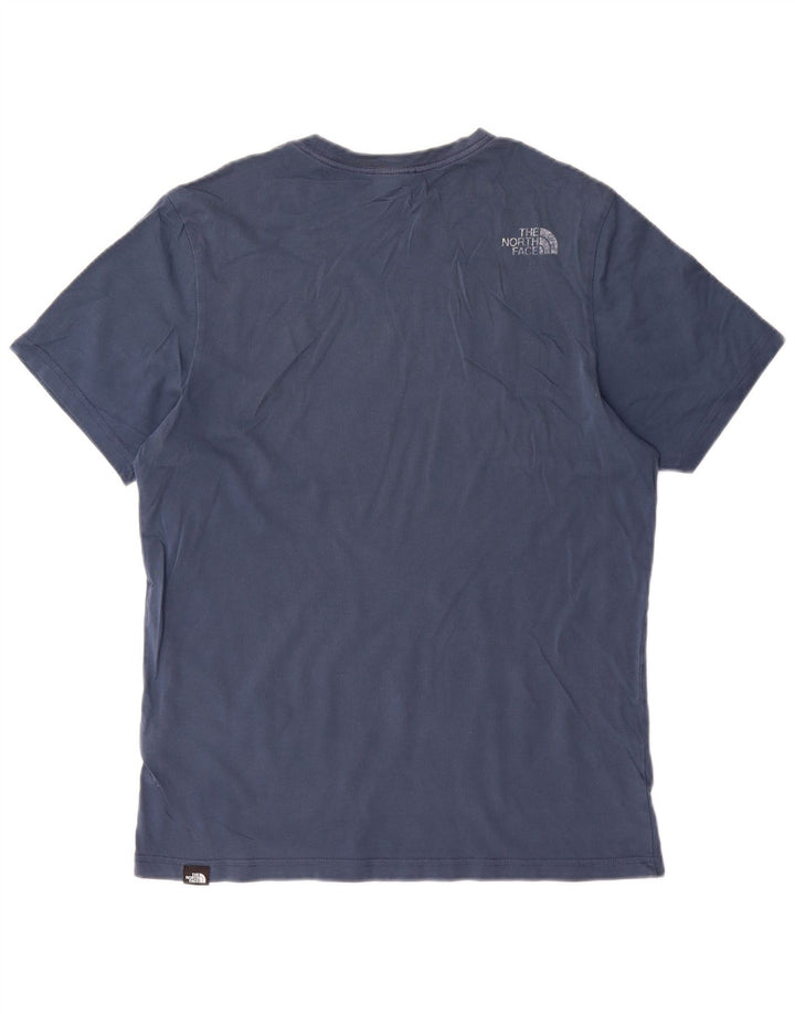The North Face Herren-T-Shirt mit Grafik, mittelblaue Baumwolle