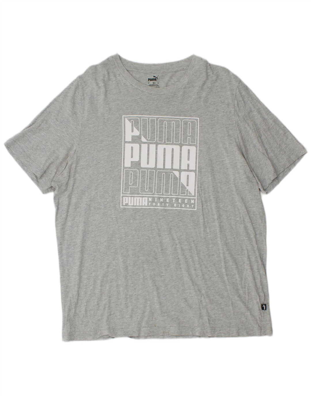 PUMA Herren Graphic T-Shirt Top XL Grau meliert