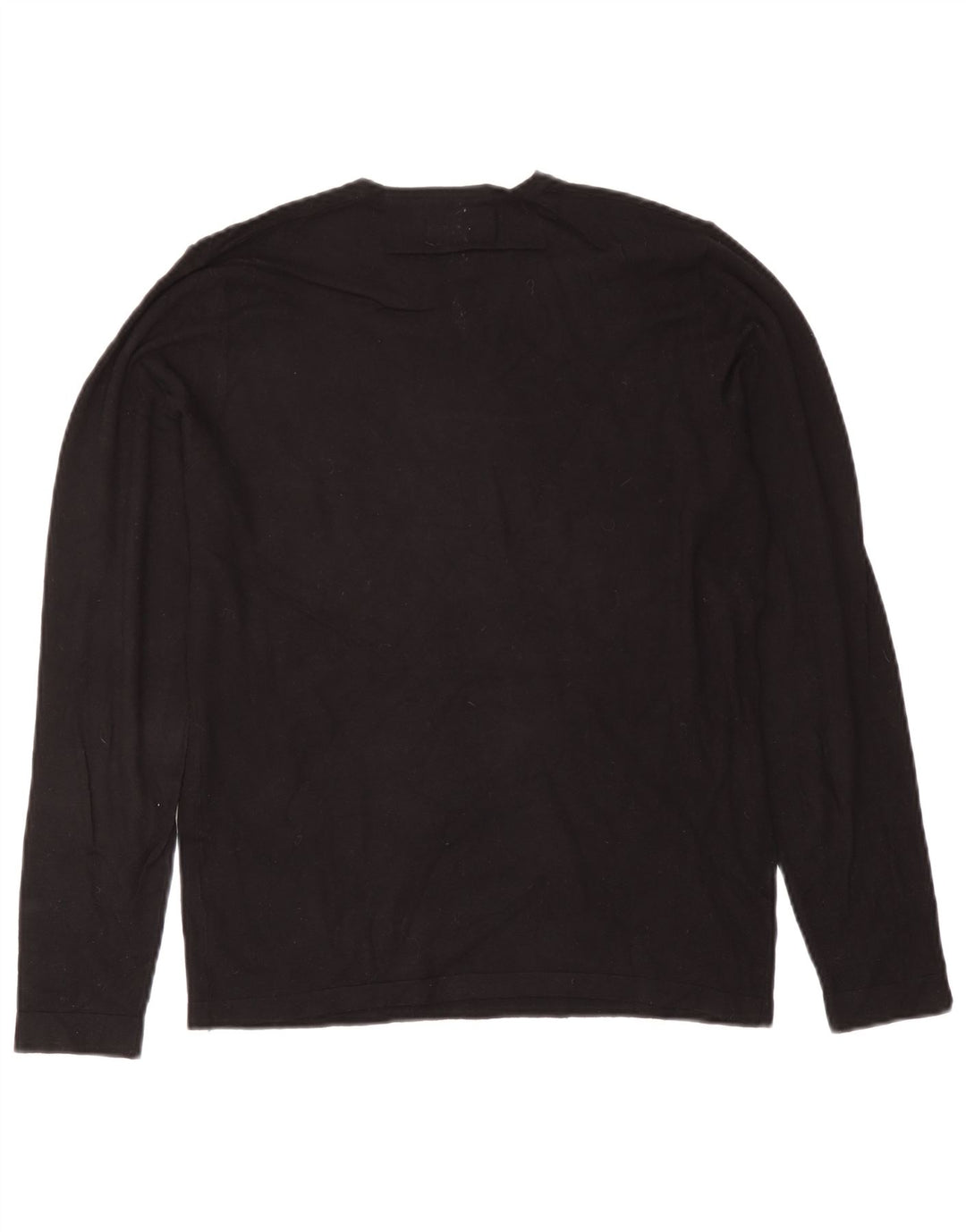 Zara Herren-Pullover mit Rundhalsausschnitt, Mittelschwarz