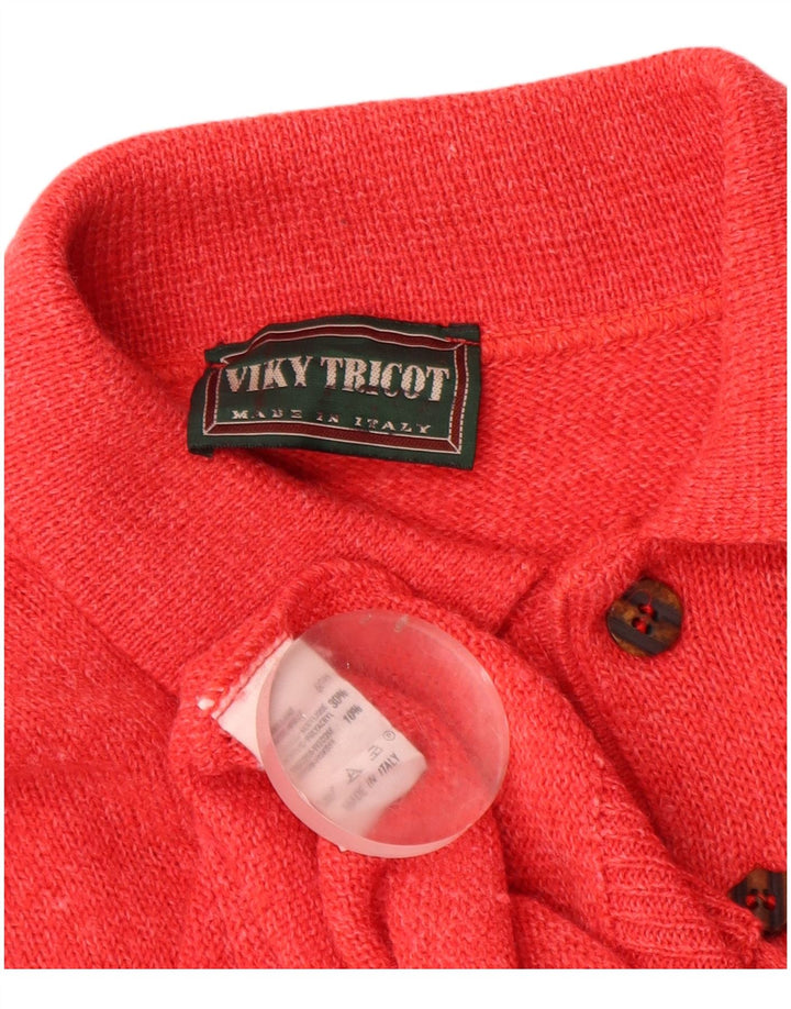 Viky Tricot Herren-Pullover mit Rollkragen, mittelrote Wolle