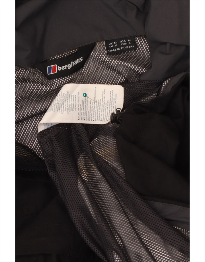 Berghaus Herren-Regenjacke mit Kapuze, UK 38, mittelschwarz, Polyamid