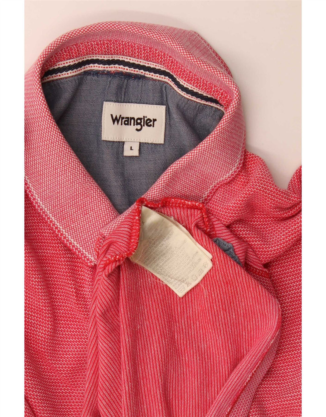 Wrangler Herren-Poloshirt, große rote Baumwolle