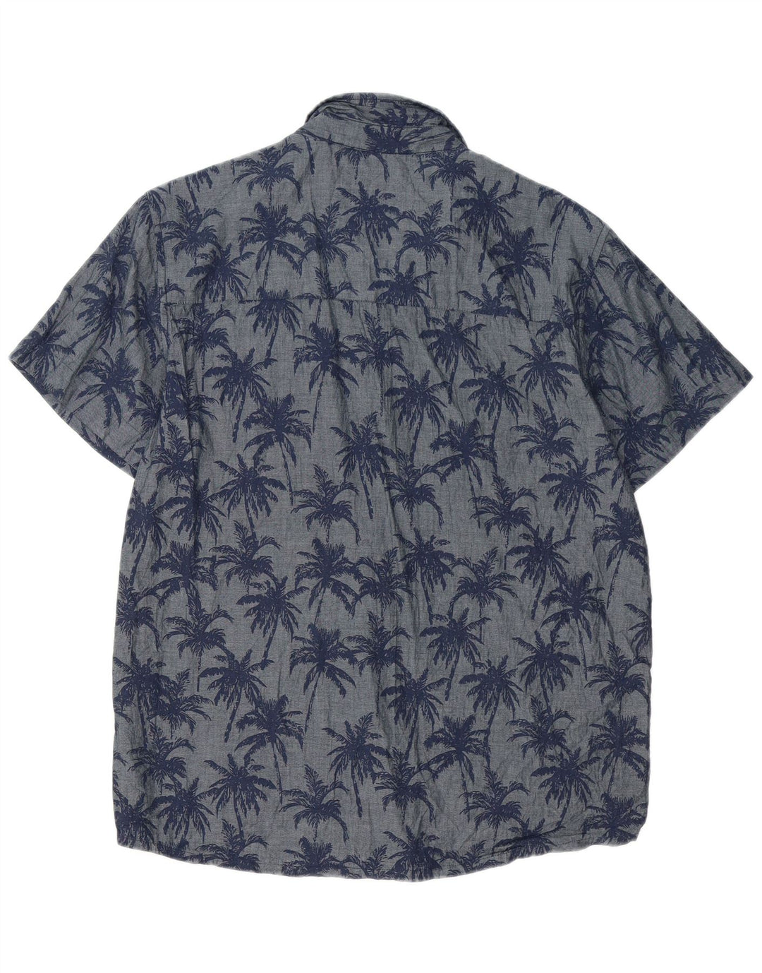 Mountain Warehouse Herren-Kurzarmhemd, groß, marineblau, hawaiianisches Blumenmuster