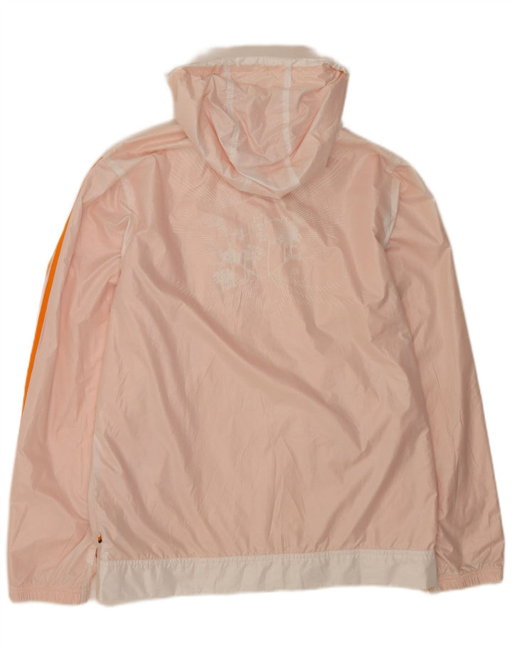 Adidas Herren Graphic Hooded Rain Jacket UK 38 Mittelweißes Polyester