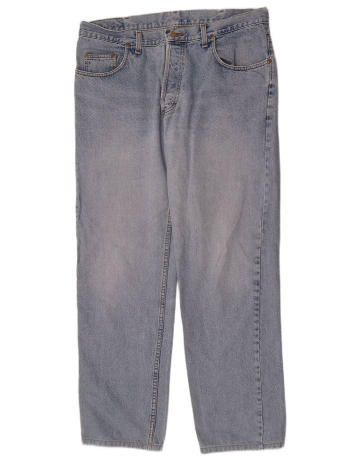 Lee Herren Chicago Straight Jeans W38 L31 Blaue Baumwolle
