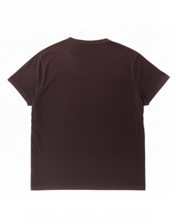 Emporio Armani Damen Grafik T-Shirt Top UK 18 XL Schwarz Baumwolle
