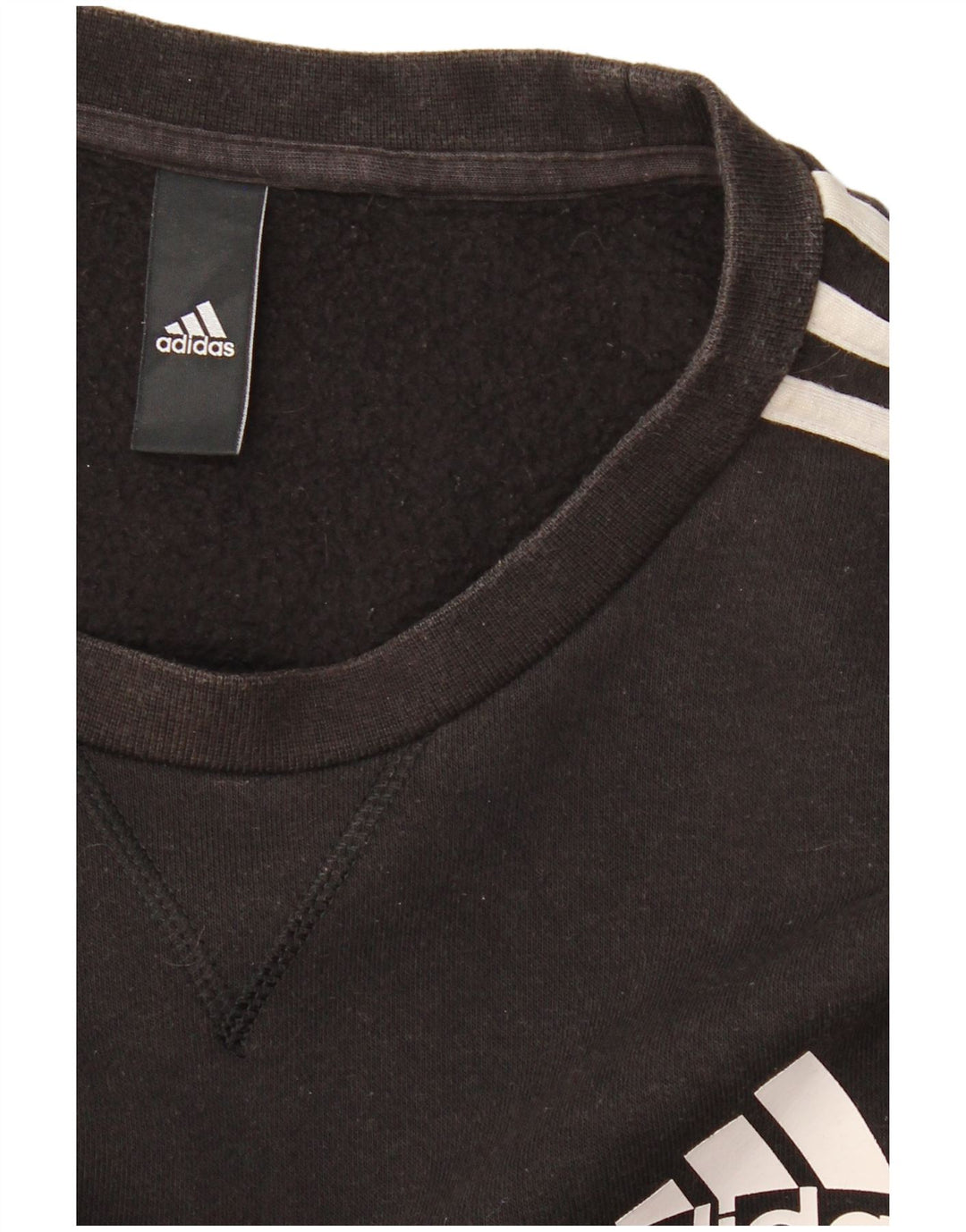 Adidas Damen Sweatshirt Pullover UK 16 Large Schwarz