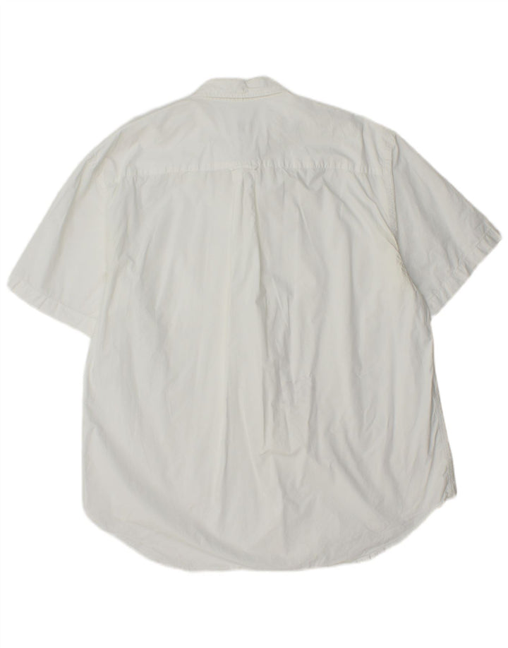 Lacoste Herren Kurzarmhemd Größe 44 XL Weiß
