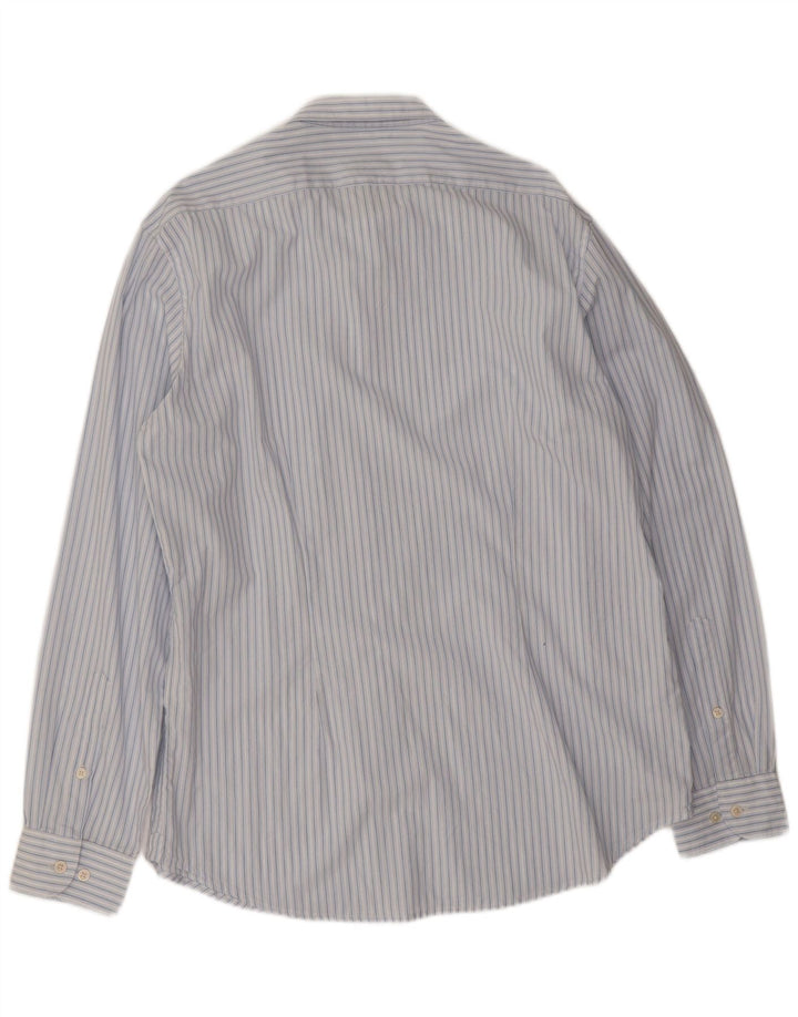 Carrera Herrenhemd XL Blau gestreift aus Baumwolle
