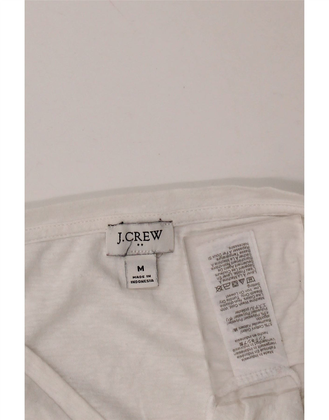 J. CREW Damen-Trägershirt UK 12 Mittelweiße Baumwolle
