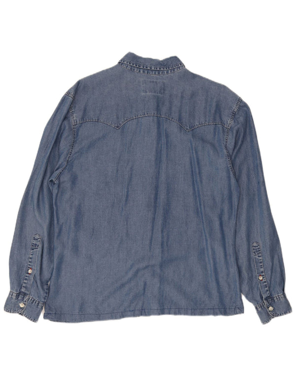 Joop Damen Jeanshemd UK 14 Mittelblau