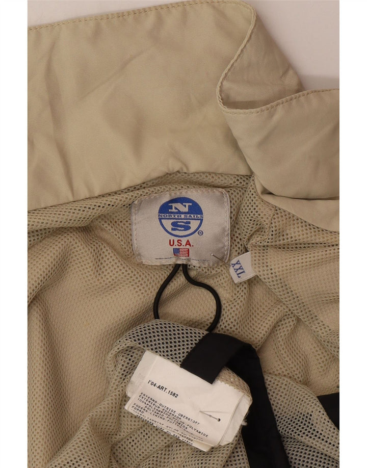 North Sails Herren Regenjacke UK 44 2XL Beige Polyamid