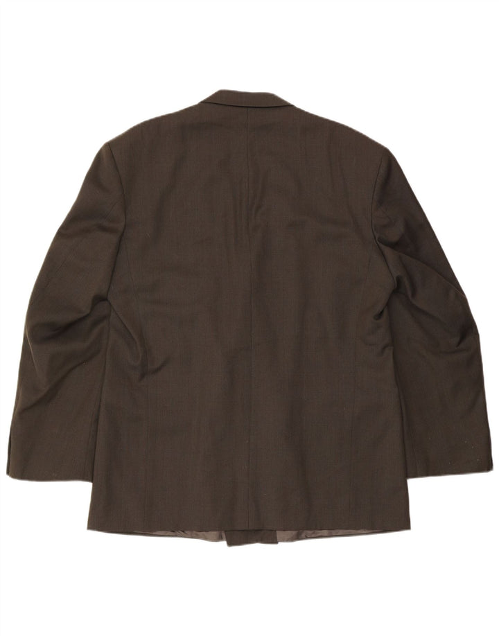 Marks & Spencer Herren-Blazer, zweireihig, Gr. 44, XL, grün kariert