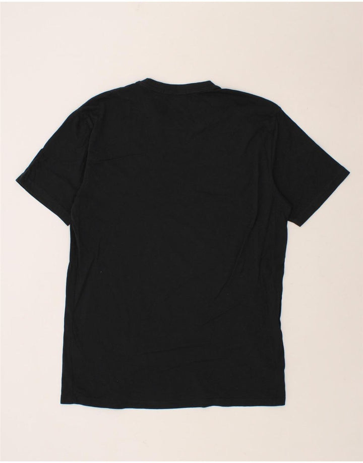 LIU JO Mens Graphic T-Shirt Top XL Black Cotton Vintage Liu Jo and Second-Hand Liu Jo from Messina Hembry 