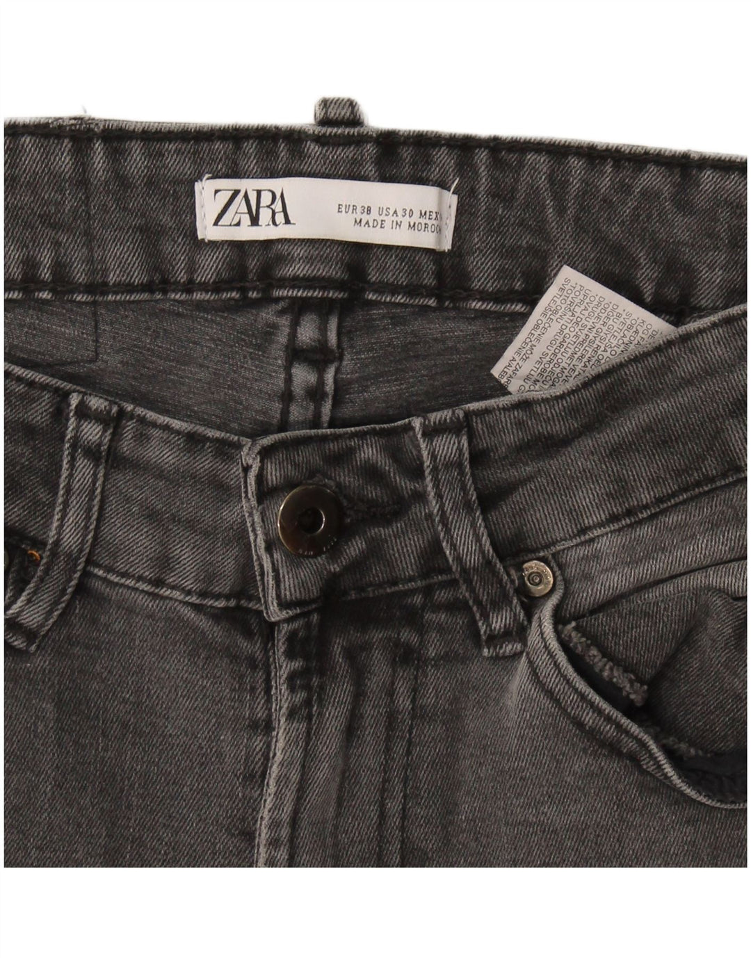 Zara Herren Skinny Jeans EU 38 Small W30 L28 Grau
