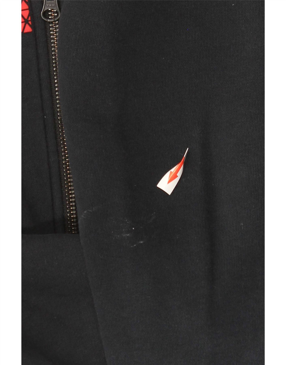 Nike Herren-Kapuzenpullover mit grafischem Reißverschluss, mittelschwarz, Baumwolle