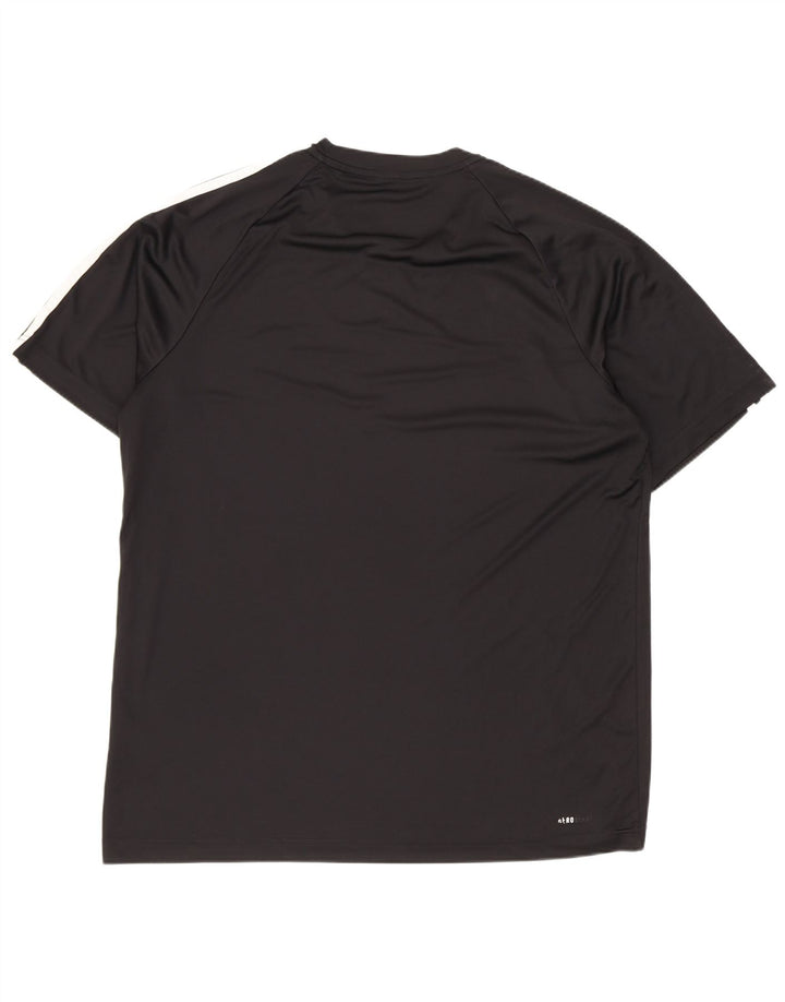 Adidas Herren T-Shirt Top Large Schwarz Polyester Sport