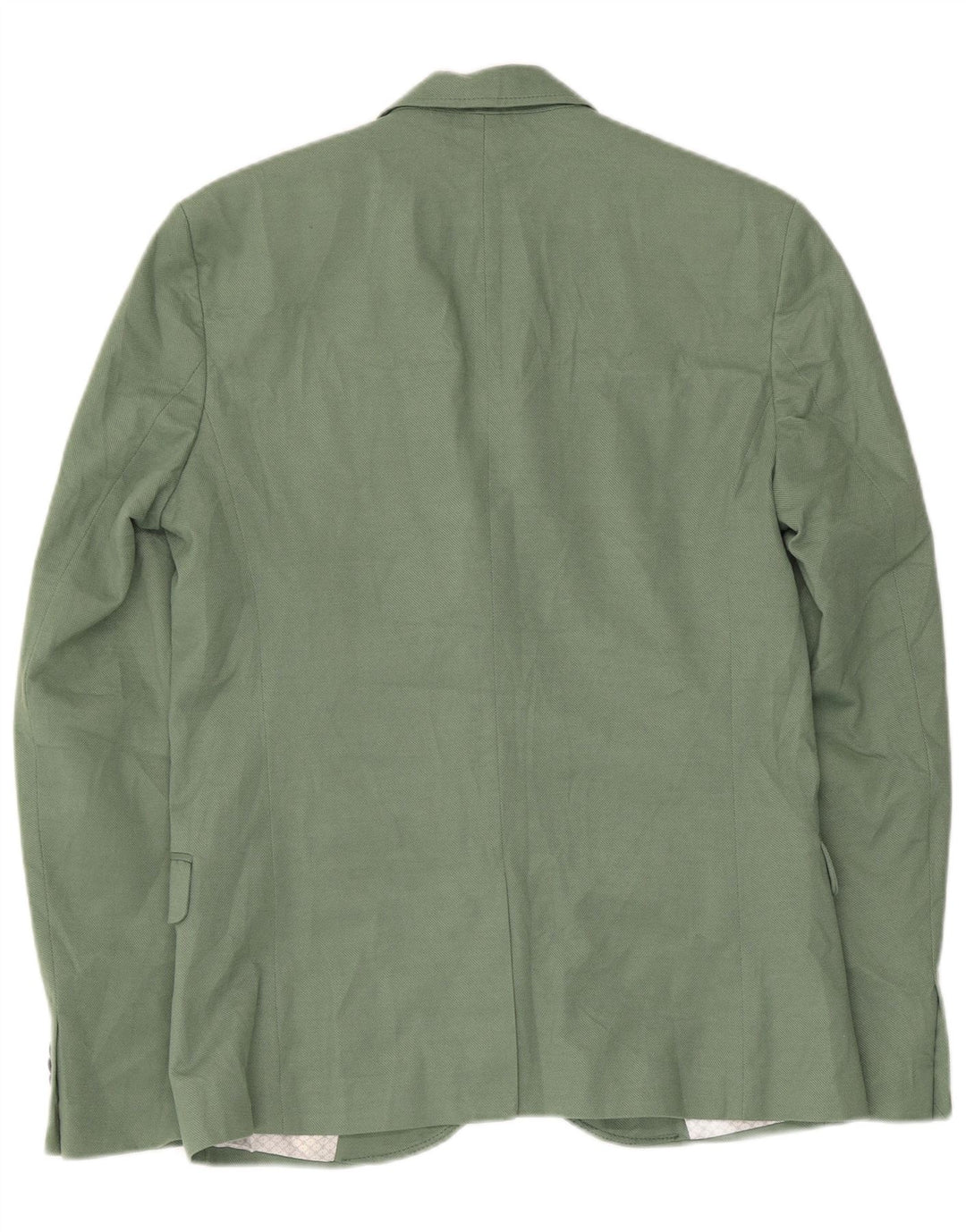 ZARA Herren 2-Knopf-Blazerjacke UK 40 Large Grün
