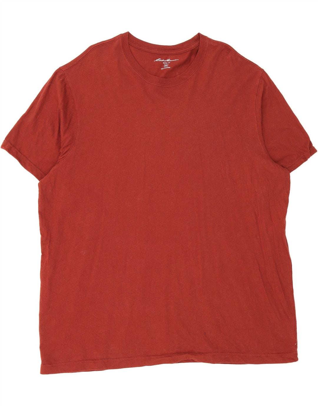 EDDIE BAUER Mens T-Shirt Top 2XL Red Cotton Vintage Eddie Bauer and Second-Hand Eddie Bauer from Messina Hembry 