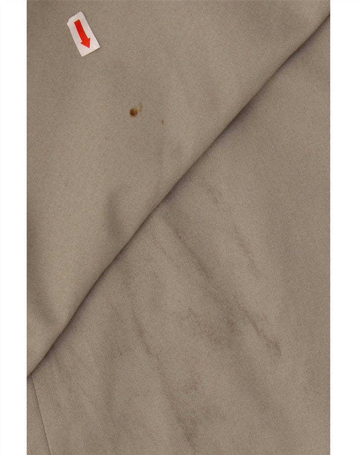 VINTAGE Herren Loose Fit Regenmantel IT 49 Mittelgraues Polyester