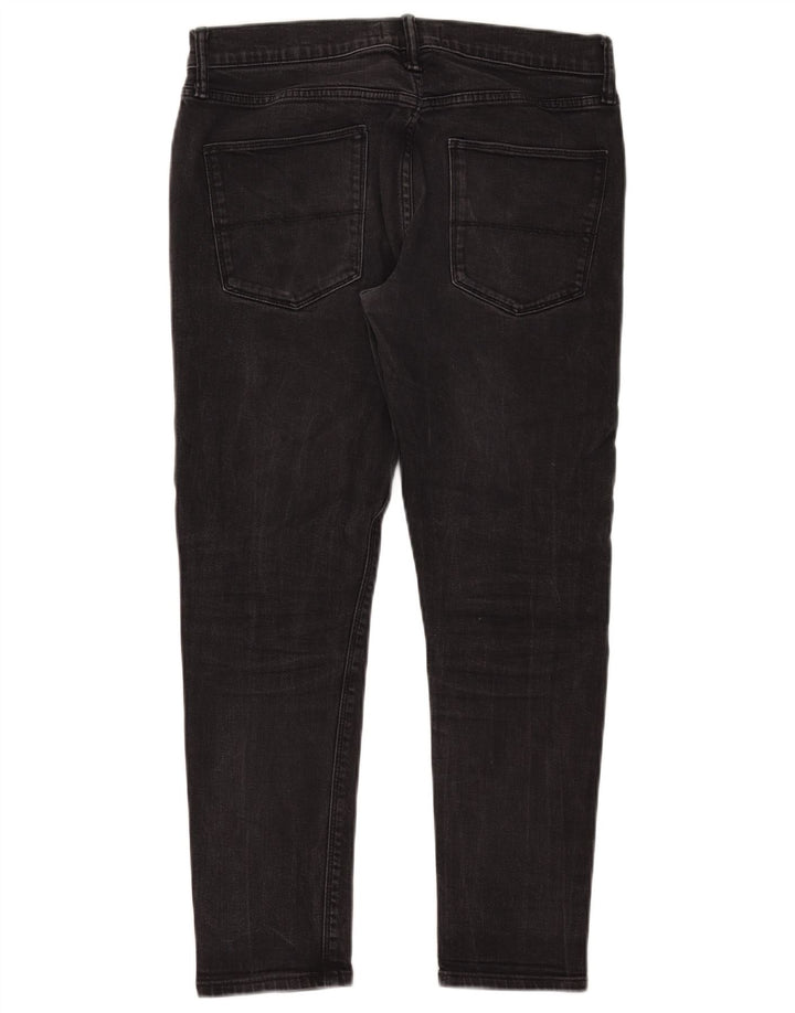 Marks & Spencer Herren Skinny Jeans W32 L29 Schwarze Baumwolle