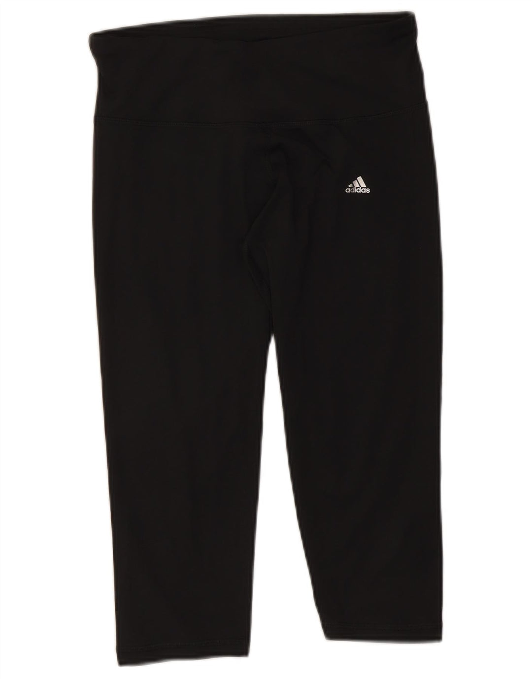 Adidas Damen Climalite Capri Leggings UK 12/14 Medium Schwarz Polyester