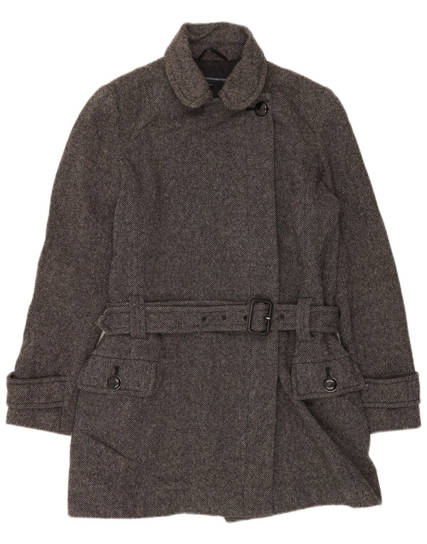 FRENCH CONNECTION Damenmantel UK 12 Mittelgraue Wolle