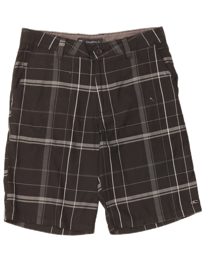 O'Neill Damen Chinoshorts W32 Mittelschwarz kariertes Polyester