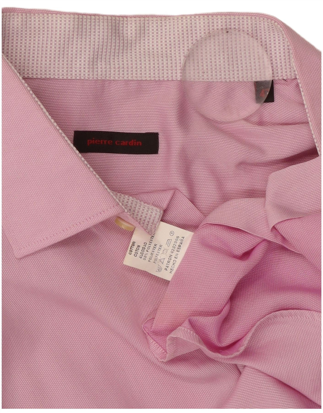 PIERRE CARDIN Herrenhemd Größe 47 2XL Rosa Baumwolle