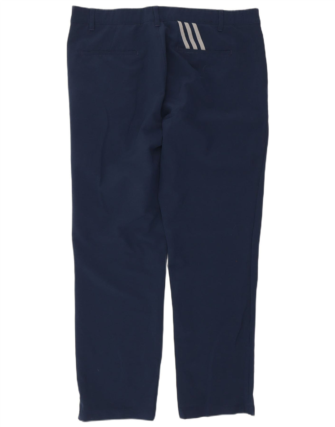 ADIDAS Herren gerade Chinohose W38 L32 Marineblau Polyester