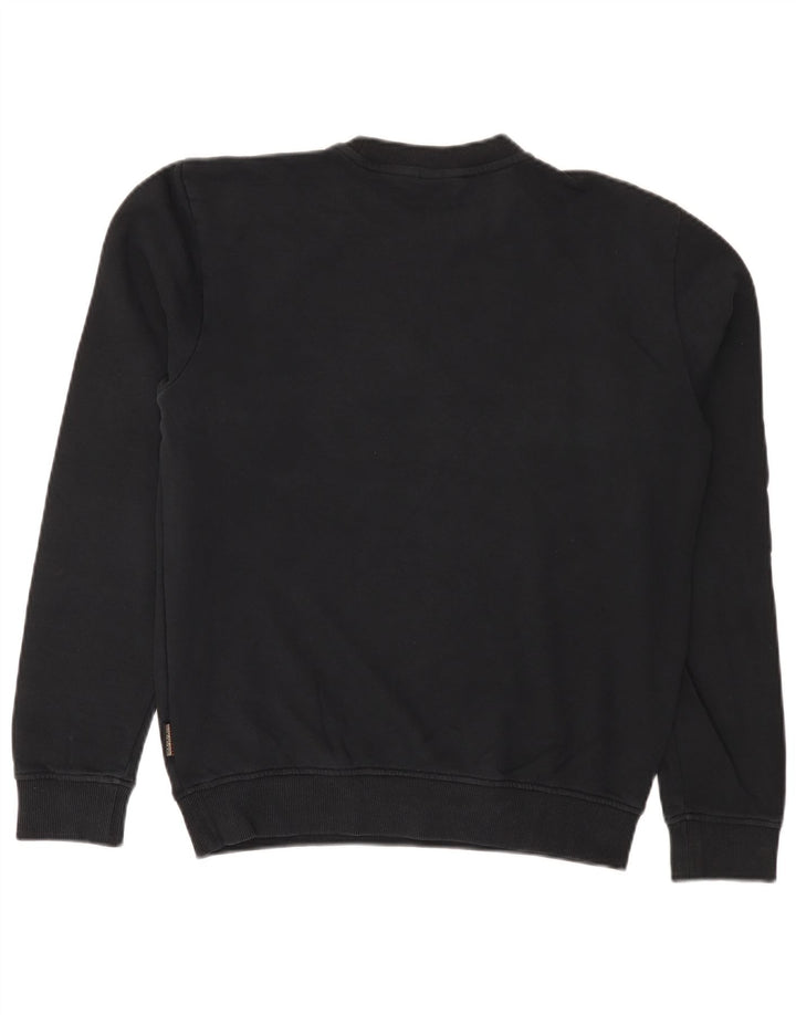 Napapijri Herren-Sweatshirt, Pullover, Größe S, Schwarz, Baumwolle