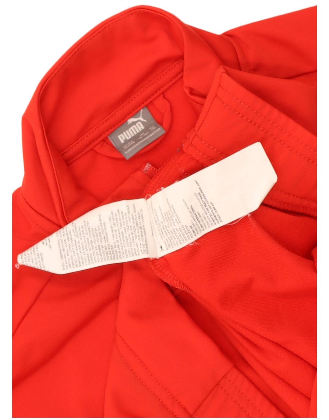Puma Mädchen-Trainingsanzug-Top-Jacke, 15–16 Jahre, rotes Farbblock-Polyester