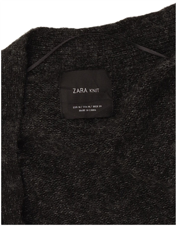 Offener Cardigan für Damen von Zara, Gr. 14, Mittelgrau