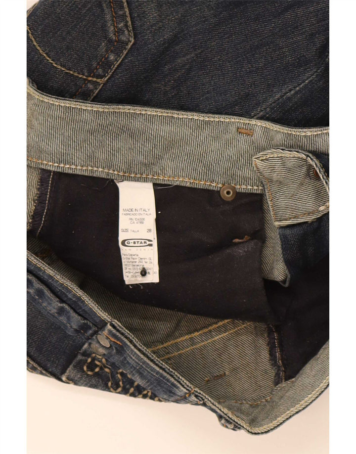 G-Star Damen-Cropped-Jeans W28 L25 Marineblaue Baumwolle
