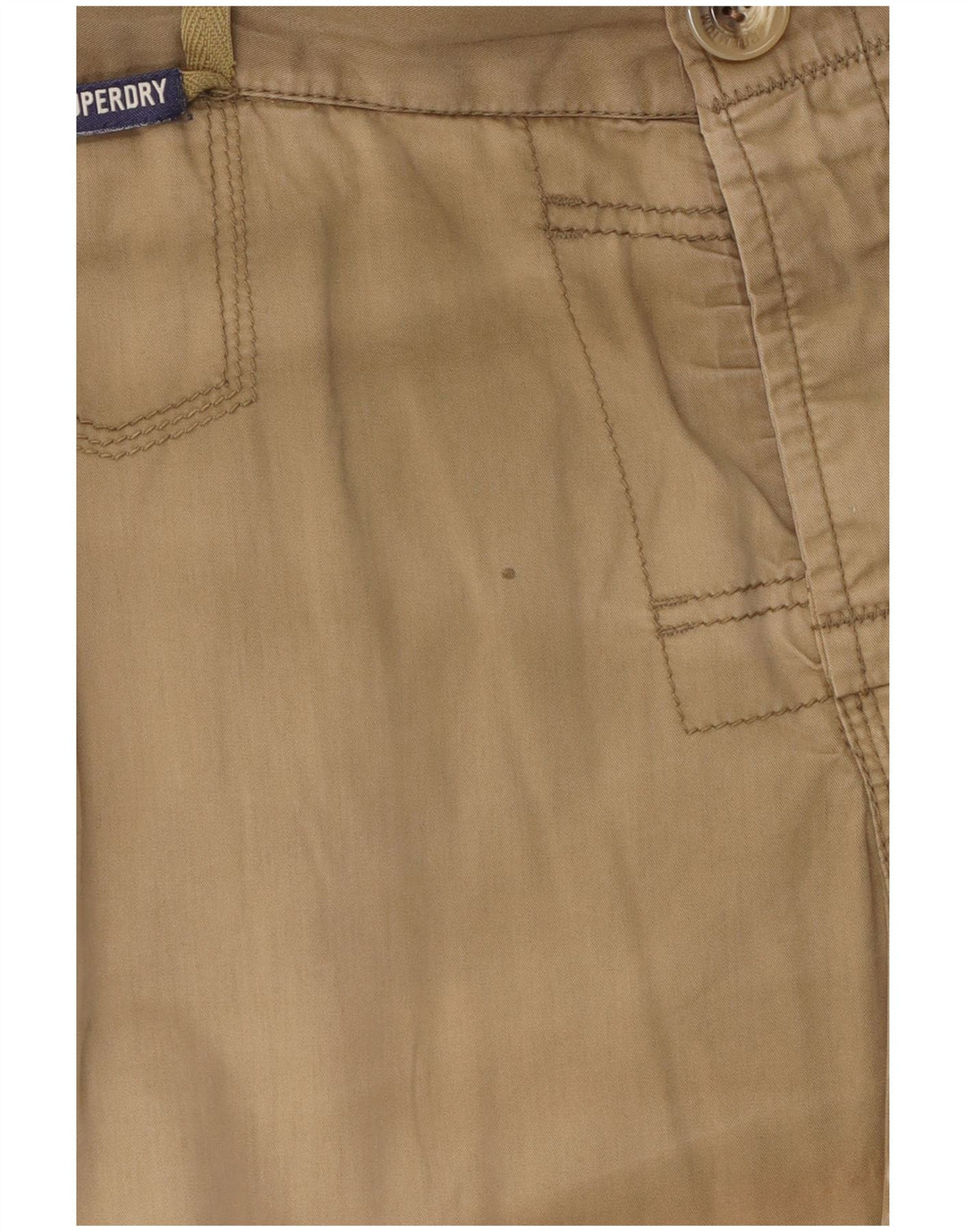 Superdry Herren Chinoshorts Medium W32 Beige Baumwolle