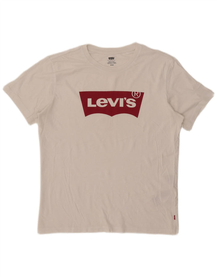 Levi's Herren-T-Shirt mit Grafik, mittelweiße Baumwolle