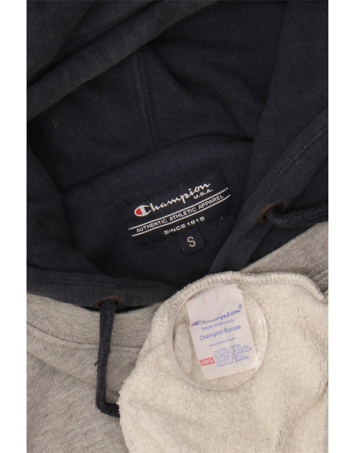 Champion Herren-Kapuzenpullover „Alabama Graphic“, Größe S, Grau, Colourblock-Baumwolle