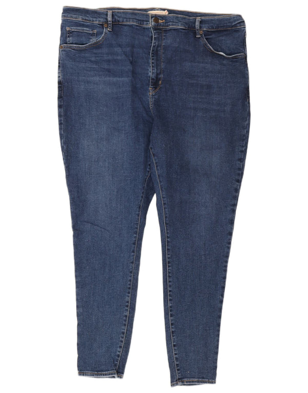 Levi's Damen Mile High Super Skinny Jeans US 22 3XL W42 L30 Blaue Baumwolle