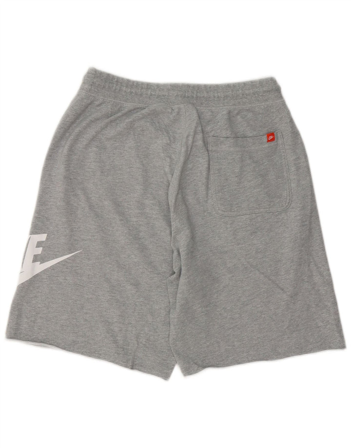 Nike Herren-Sportshorts mit Grafik, mittelgrau gefleckte Baumwolle