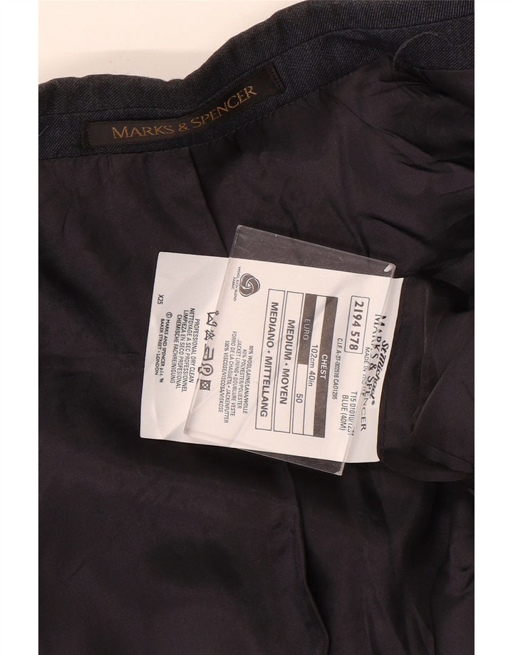 Marks & Spencer Herren St. Michael Blazer Jacke UK 40 Mittel Marineblau