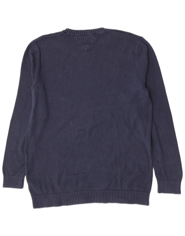 Tommy Hilfiger Herren-Pullover mit Rundhalsausschnitt, 2XL, Marineblau, klassisch