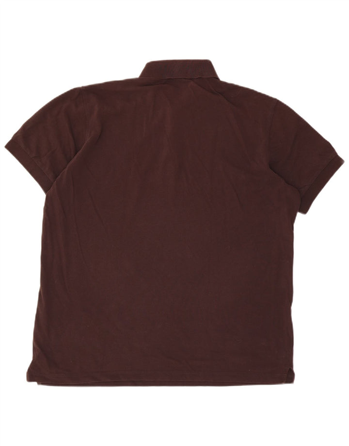 Hugo Boss Herren-Poloshirt, große braune Baumwolle