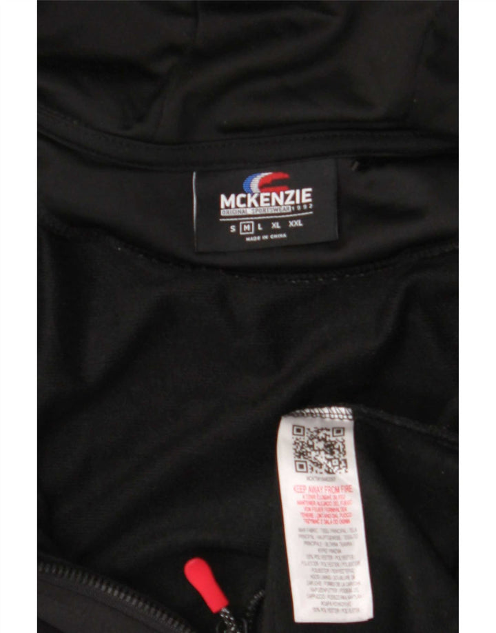 Mckenzie Herren-Kapuzenpullover mit Reißverschluss, Mittelschwarz, Polyester