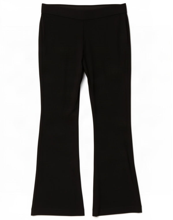 Marks & Spencer Damen Flare Freizeithose UK 12 Medium W30 L27 Schwarz