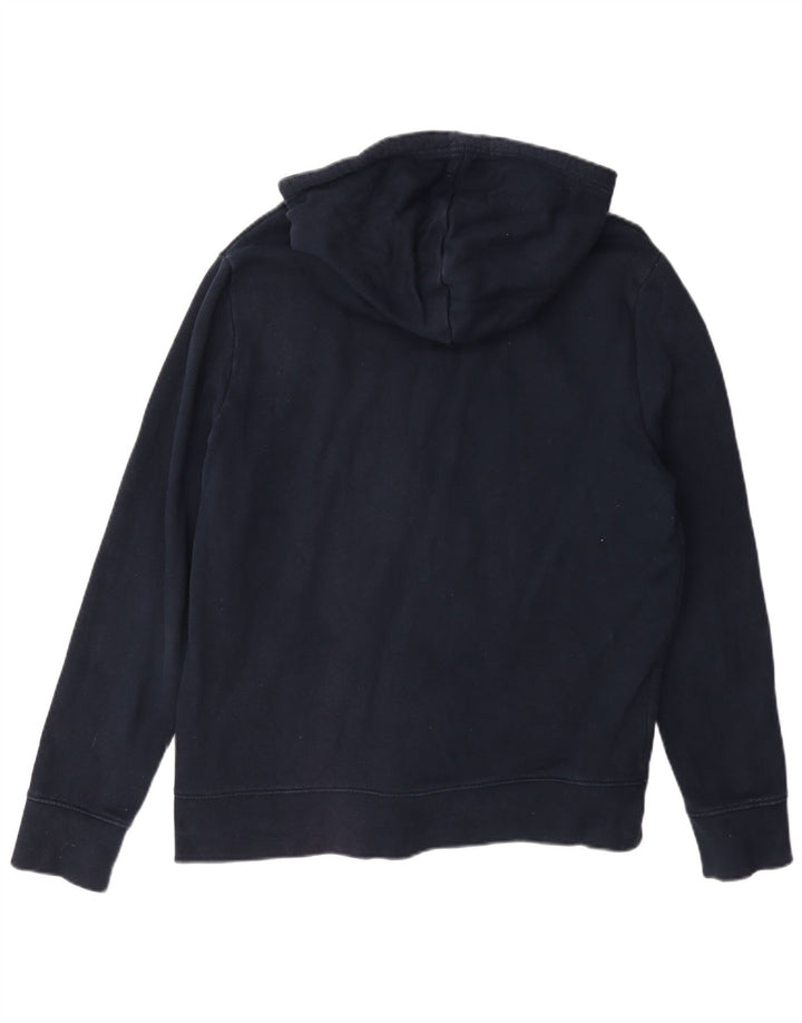 Marks & Spencer Herren-Kapuzenpullover mit Reißverschluss, groß, marineblau, Baumwolle