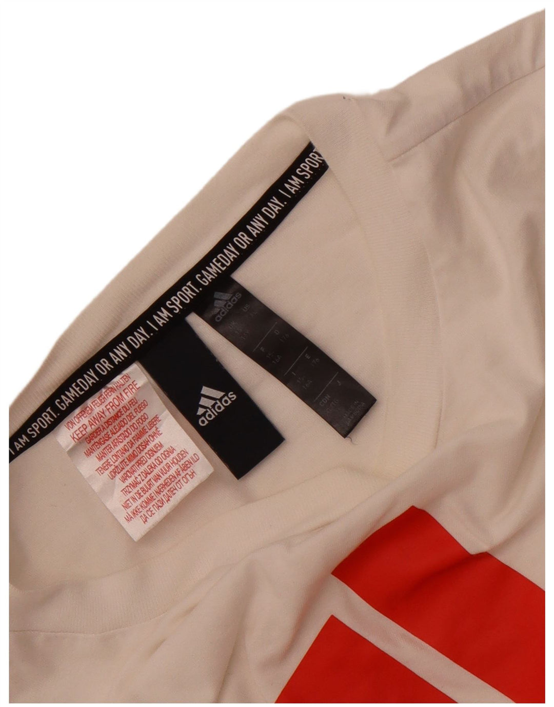 Adidas Jungen T-Shirt mit Grafik, 15–16 Jahre, gebrochenes Weiß