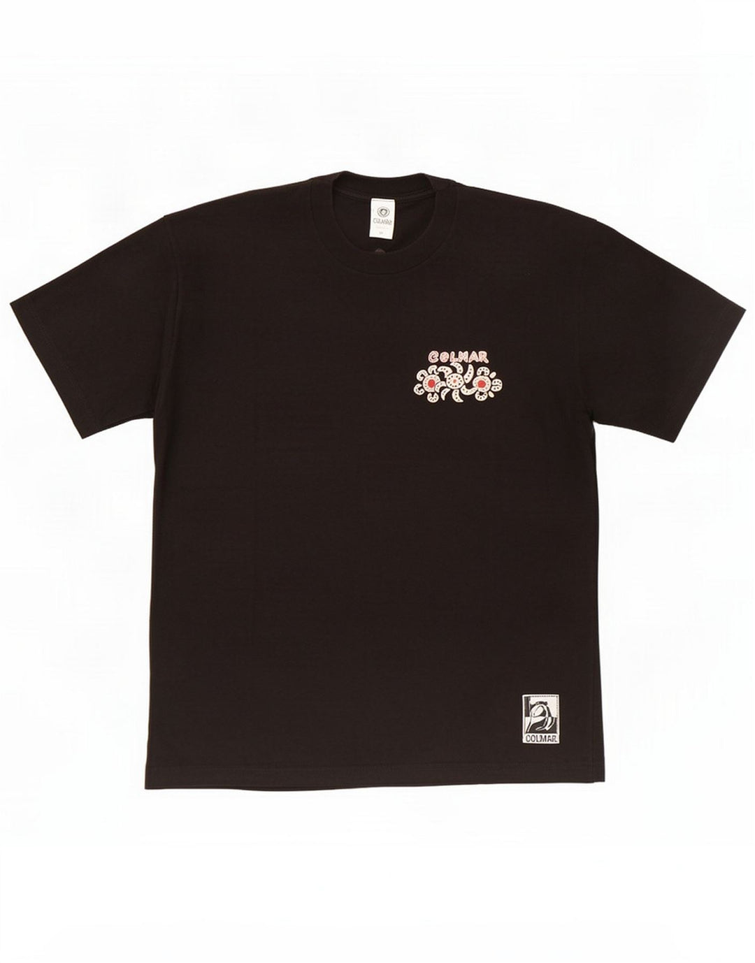 Colmar Herren Grafik T-Shirt Top Medium Schwarz Baumwolle